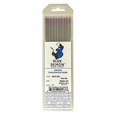BLUE DEMON TEMM33210T Rare Earth Tungs Electrode 3/32x7 PK10