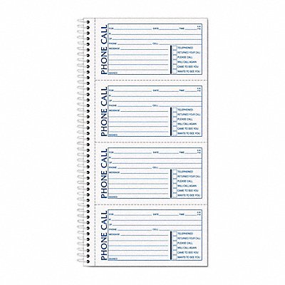 TOPS 4002 Message Book 11 L 5-1/2 W PK1000