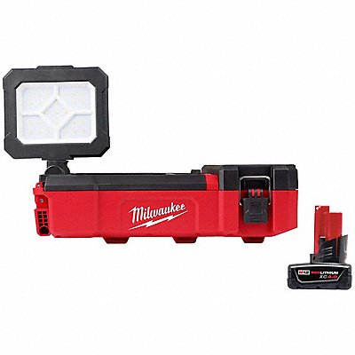 MILWAUKEE 23562000000000 M12 PACKOUT Flood Light+M12 4.0 Battery