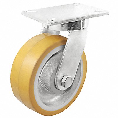 GRAINGER P27SUY100K16 Kingpinless Plate Castor Swivel 3000 lb.