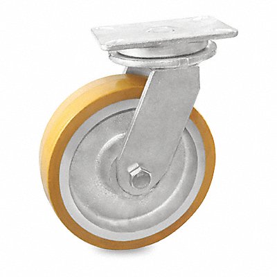 GRAINGER P29SUY080K18 Standard Plate Castor Swivel 2500 lb.