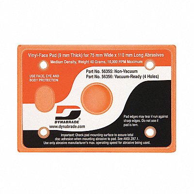 DYNABRADE 56355 Dynabug II Disc Pad 3 X 4-1/4