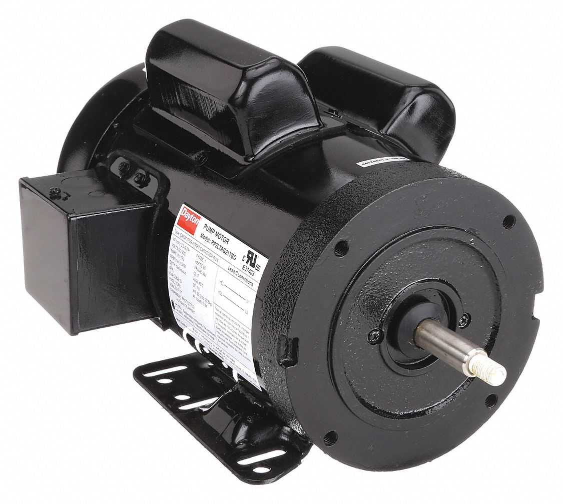 DAYTON PP2LTAG21TBG Motor 3 hp 230V AC 1 Phase