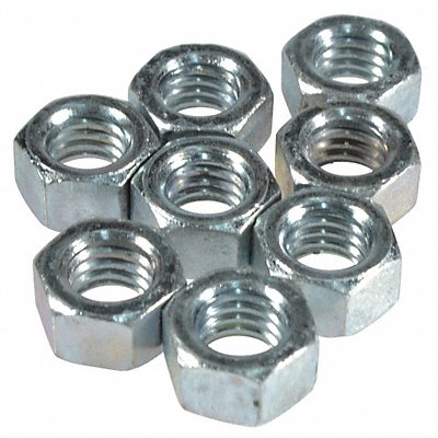 DAYTON PP60221G Hex Nut 3/8-16 Zp PK8