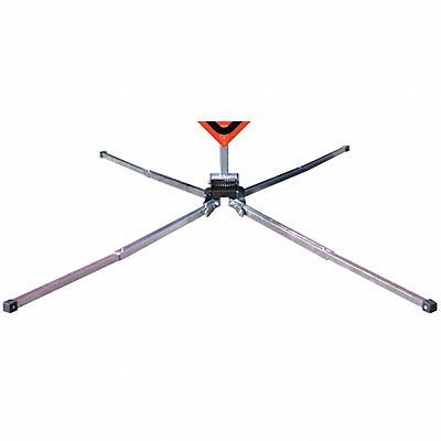 DICKE DF3003W Sign Stand Aluminum 18 in Maximum Mast H