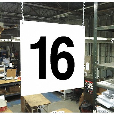 STRANCO INC HPSFS121216 Hanging Aisle Sign Legend 16
