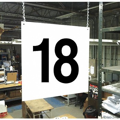 STRANCO INC HPSFS121218 Hanging Aisle Sign Legend 18