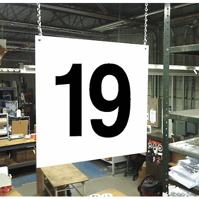 STRANCO INC HPSFS121219 Hanging Aisle Sign Legend 19