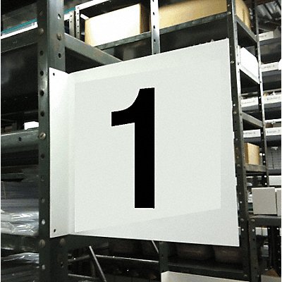 STRANCO INC HPS2W14121 Projecting Aisle Sign 12in x 12in Vinyl