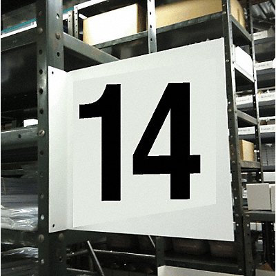 STRANCO INC HPS2W141214 Projecting Aisle Sign 12in x 12in Vinyl
