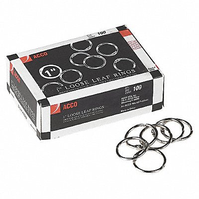 ACCO ACC72202 Binder Ring Metal Steel PK100