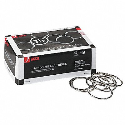 ACCO ACC72204 Binder Ring Metal Steel PK100
