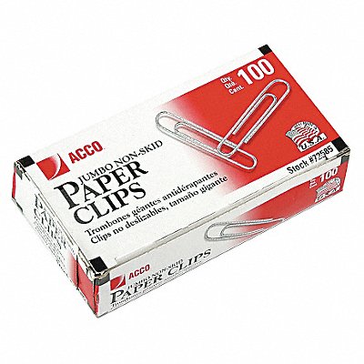 ACCO ACC72585 Paper Clip Silver Steel Wire PK1000