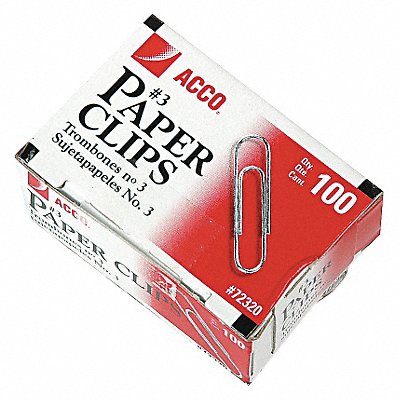 ACCO ACC72320 Paper Clip Silver Steel Wire PK1000