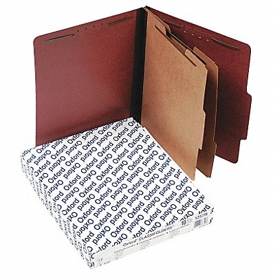 GRAINGER PFX1257R Letter File Folders Red PK10