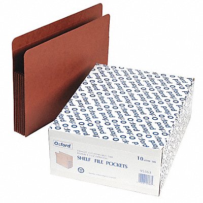 GRAINGER PFX95363 Expand File Folder Red Fiber PK10