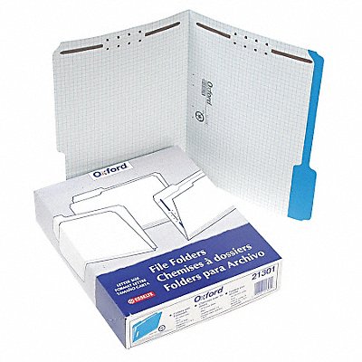 GRAINGER PFX21301 Letter File Folders Blue PK50