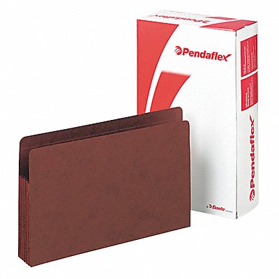 GRAINGER PFX95565 Expand File Folder Red Fiber PK10