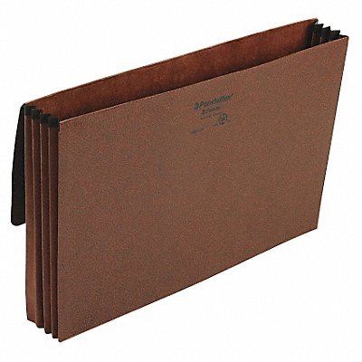 GRAINGER PFX1056ELOX Expandable File Wallet 3 1/2 Red Fiber