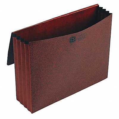 GRAINGER PFX1053ELOX Expandable File Wallet 3 1/2 Red Fiber