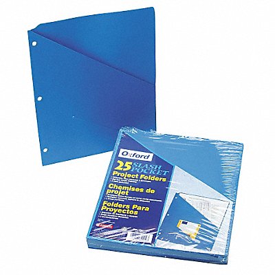 PENDAFLEX PFX32902 Pocket Folder Blue 11 Pt. Stock PK25