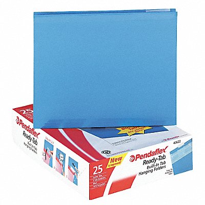 GRAINGER PFX42622 Hanging File Folders Blue PK25