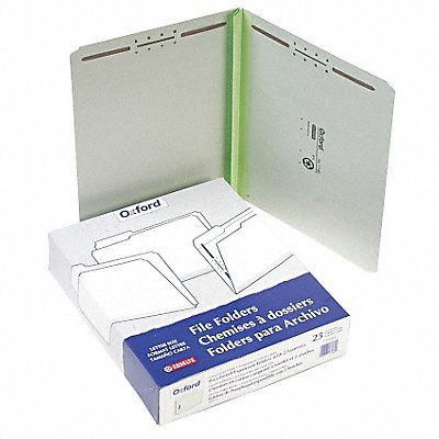 GRAINGER PFX17180 Letter File Folders Green PK25