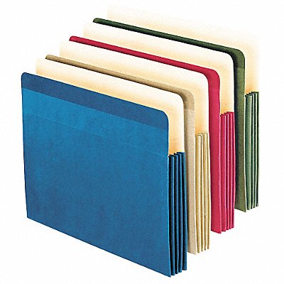 GRAINGER PFX90164 Expandable File Folder Assorted PK4
