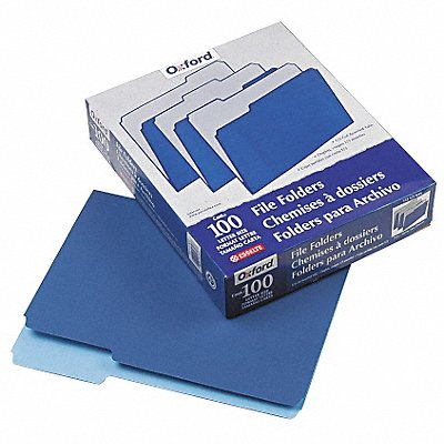 GRAINGER PFX15213NAV Letter File Folders Nvy Blue PK100