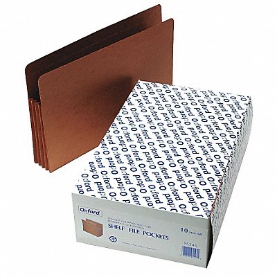 GRAINGER PFX95545 Expand File Folder Red Fiber PK10