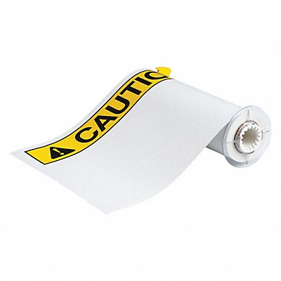 BRADY 140886 Label White/Yellow/Black 10x14In Vinyl