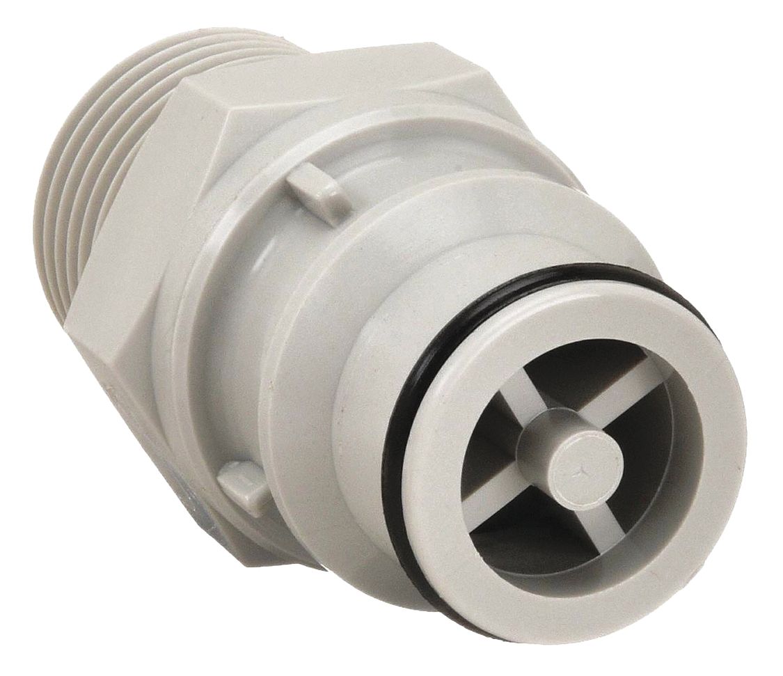 COLDER HFC241212 Coupler Polypropylene Grey Push In