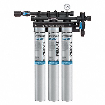 PENTAIR/EVERPURE EV93250375 Water Filter System 0.5 micron 26 1/4 H