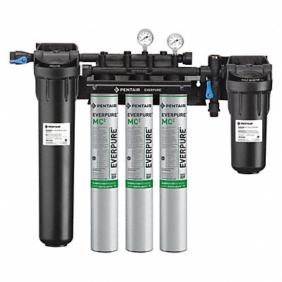 PENTAIR/EVERPURE EV93280675 Water Filter System 0.5 micron 29 1/2 H