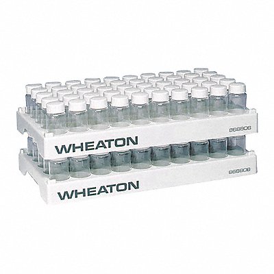 WHEATON 868806 Vial Rack Holds 50 PK5