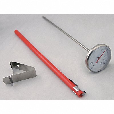 GRAINGER 23NU25 Dial Pocket Thermometer -40 to 160 F