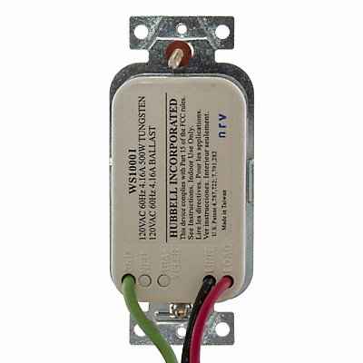 HUBBELL WIRING DEVICE-KELLEMS WS1000I Occ Snsr PIR 120V AC Ivory