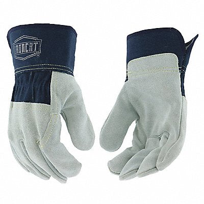 PIP IC65M Lthr Palm Gloves Cowhide Blu/Grey M PK12
