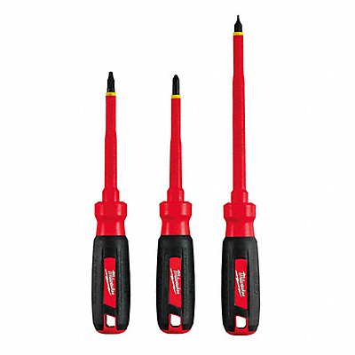 MILWAUKEE 48222202 Tthr Rdy Insltd ScrwdrvrSt NmPcs3