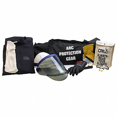 CHICAGO PROTECTIVE APPAREL AG12M H5438 Arc Flash Jacket and Bib Kit Navy M