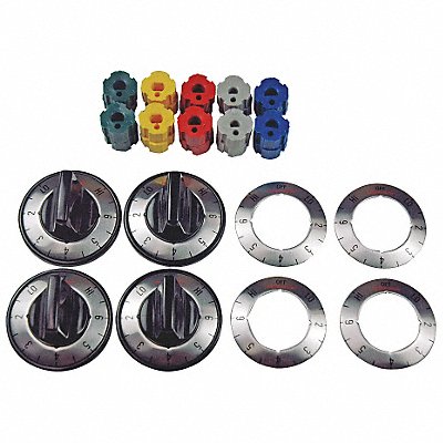 ROBERTSHAW 4590764 Surface Element Dial Kit Black Elect 4