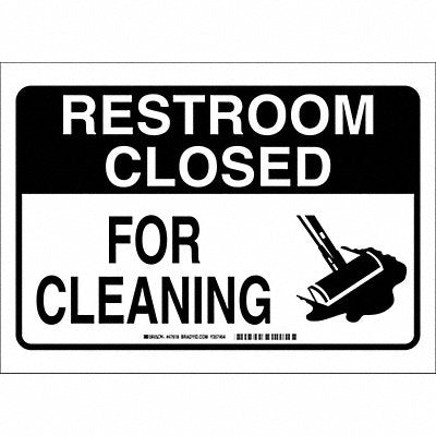 BRADY 47618 Safety Sign 10 X14 Plastic