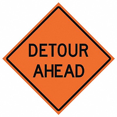 EASTERN METAL SIGNS AND SAFETY 669C48MFODA G7234 Detour Traffic Sign 48 x 48