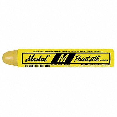 MARKAL 81921 Paint Marker 11/16 in Yellow PK12