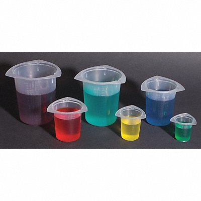 GRAINGER BTC0100 Tri-Pour Beaker 100 mL 84 mm H PK100