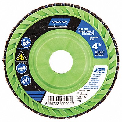 NORTON 66623399004 Fiber Disc 4 1/2 in Dia 7/8in Arbor