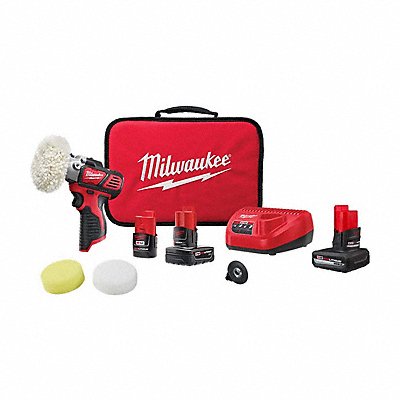 MILWAUKEE 243822X48112450 M12 Polisher Kit + M12 HO 5.0 Battery