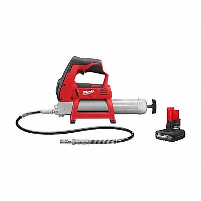 MILWAUKEE 2446-20,48-11-2450 M12 Grease Gun + M12 HO XC5.0 Battery
