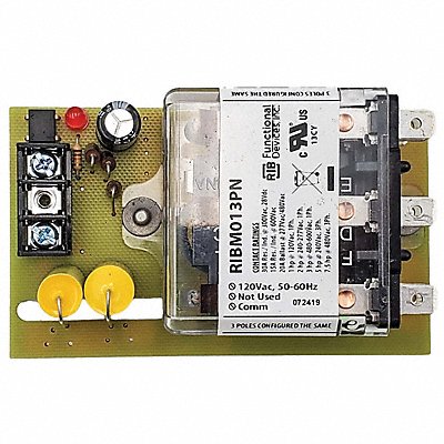 FUNCTIONAL DEVICES INC / RIB RIBM013PN Track Mount Relay 30A 3PDT 120VAC