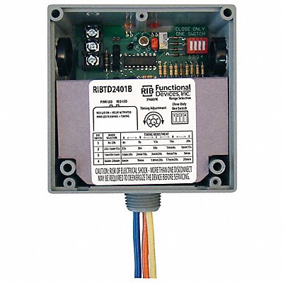 FUNCTIONAL DEVICES INC / RIB RIBTD2401B Time Dly Rly 20A SPDT 120VAC Dry Contact